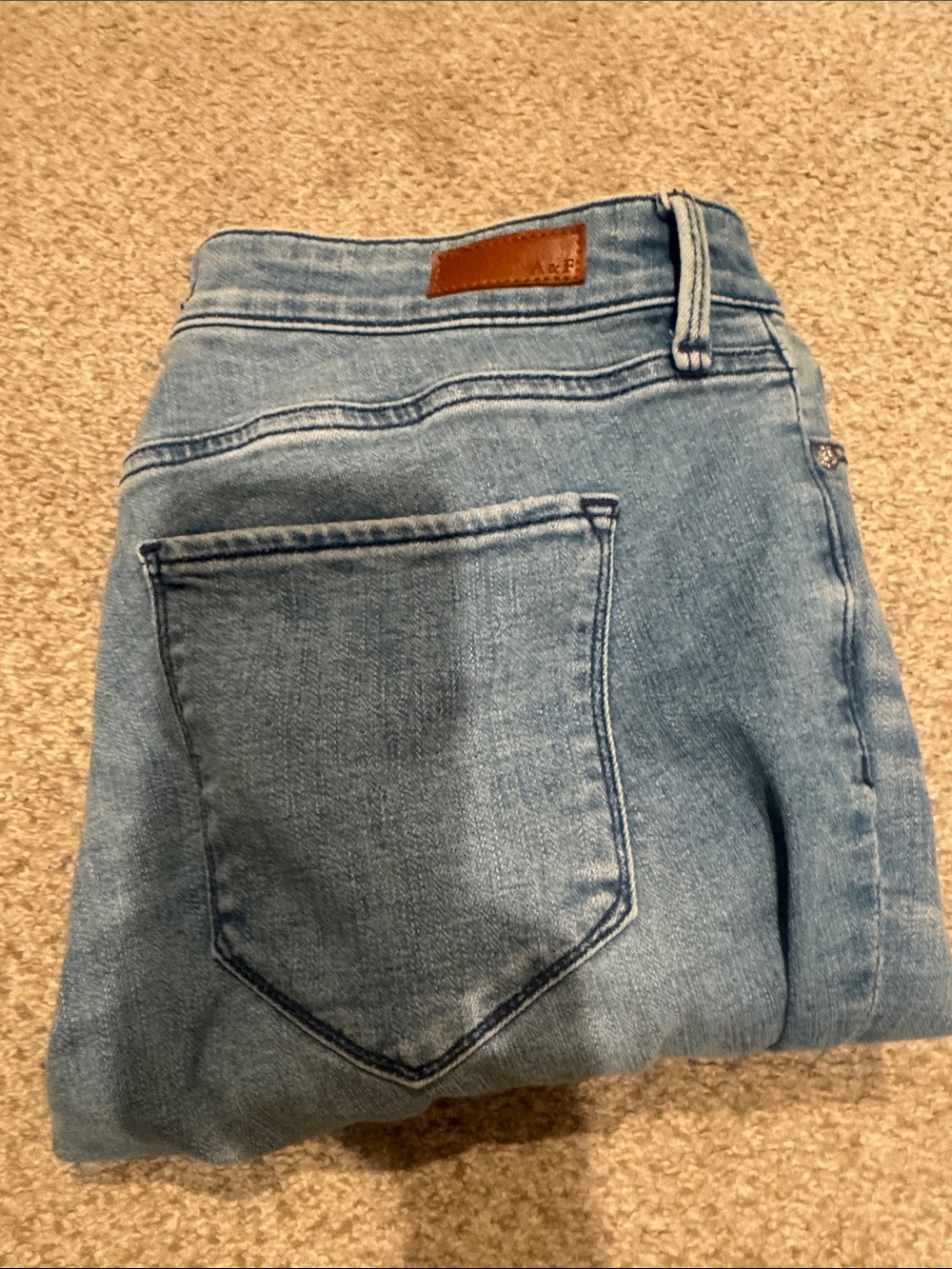 Abercrombie & Fitch Light Blue High-Rise Denim Jeans